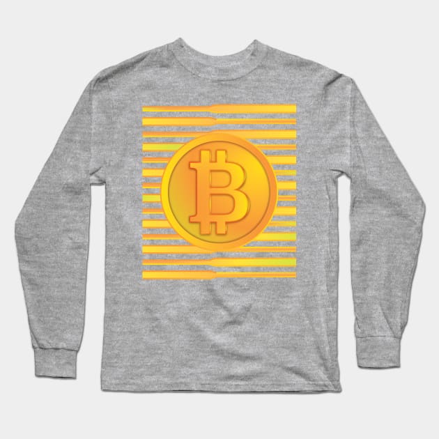 Bitcoin Long Sleeve T-Shirt by Spirit-Dragon